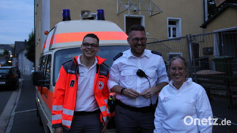 Der Sanitätswachdienst des Roten Kreuzes aus Erbendorf sorgte für eine schnelle Erstversorgung. Bild: fks