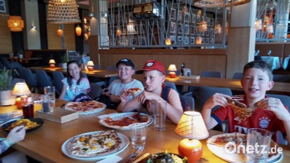 Die Pizzeria fanden die Kinder einfach toll. Bild: rpp