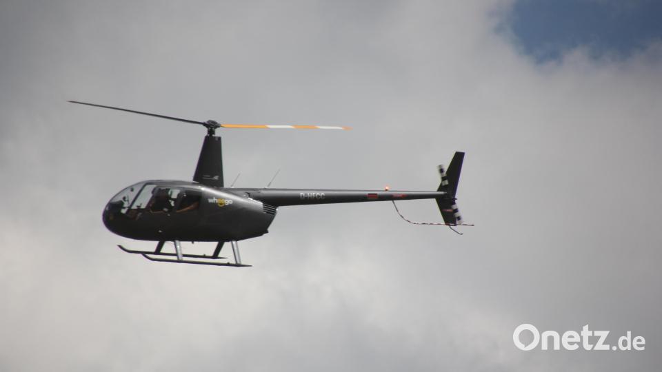 Auch die Hubschrauber-Rundflüge waren sehr gut ausgebucht. Bild: kro