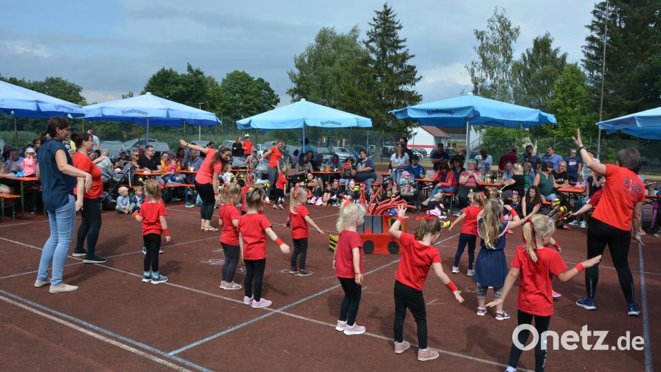 Selbst die Kleinsten machen beim TuS Mitterteich schon sportlich mit. Bild: jr