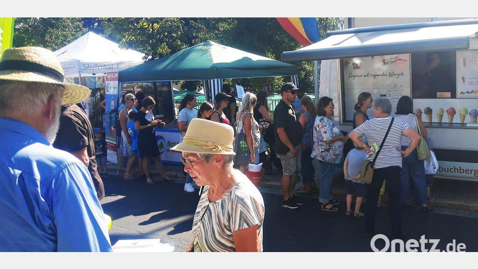 Der Eisstand war auf der Sommerlounge begehrt. Bild: ld