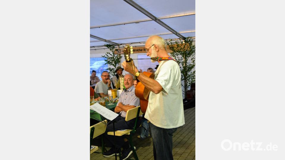 Josef Lohner blickte musikalisch auf die 50 Jahre Vereinsgeschichte zurück. Bild: fdl