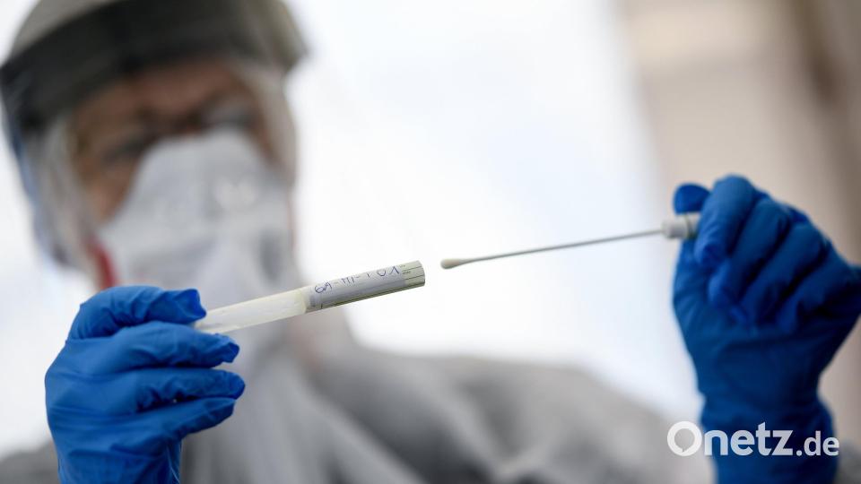 Fast 400 durch PCR-Test bestätigte Coronafälle weniger als zuvor listet die aktuelle Sieben-Tage-Statistik für den Landkreis Neustadt/WN auf. Doch Ursache für die rückläufigen Zahlen sind vermutlich auch viel weniger Tests durch die Urlaubszeit. Symbolbild: Britta Pedersen / dpa