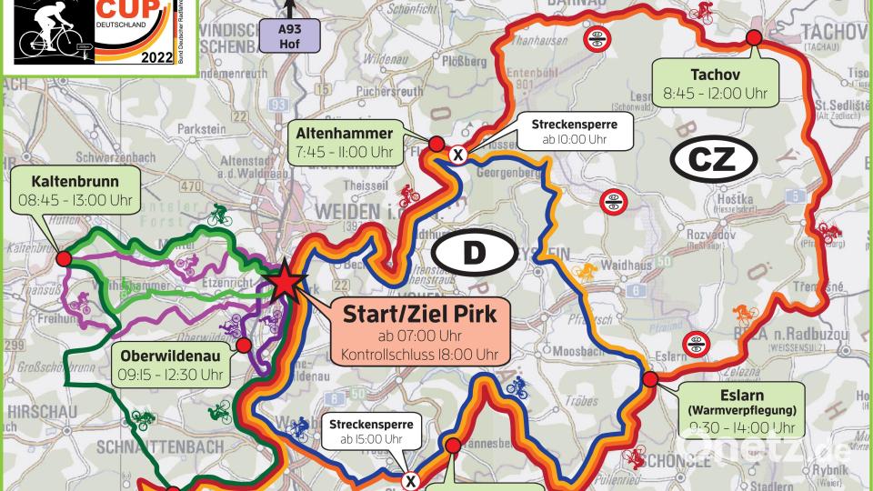 Der Streckenplan Bild: fz