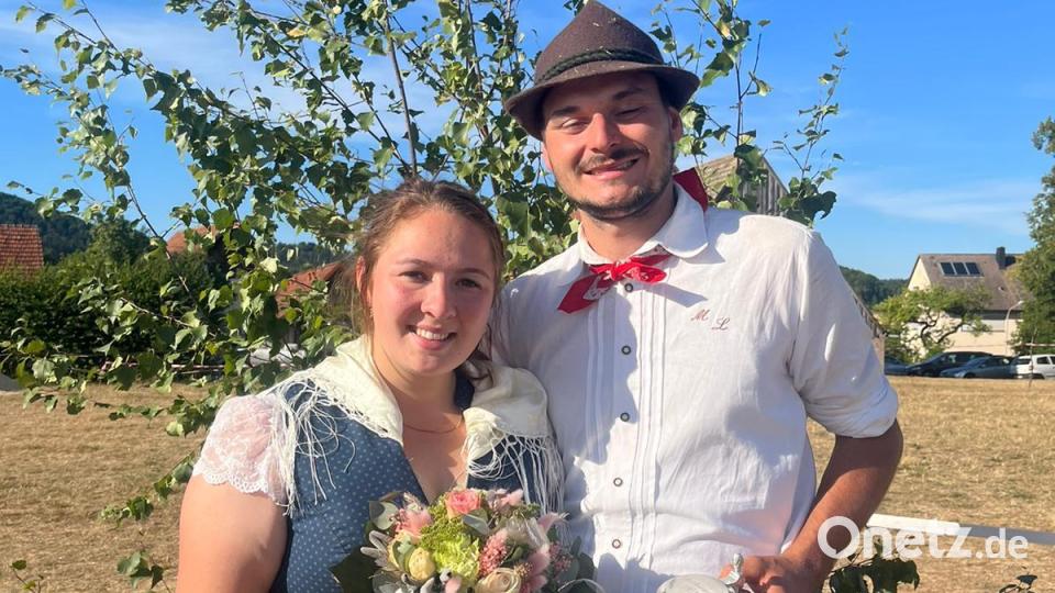 Das Oberkirwapaar Marie Walther und Markus &quot;Schorschi&quot; Luber. Bild: lei