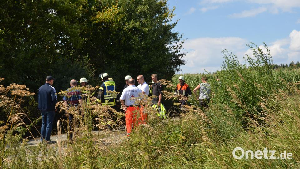 Feuerwehrleute und Landwirte sind derzeit besonders auf der Hut. Von der Feldzufahrt her loderte ein Feuer. Es wurde allerdings schnell entdeckt und richtete keinen Schaden an. Bild: dob