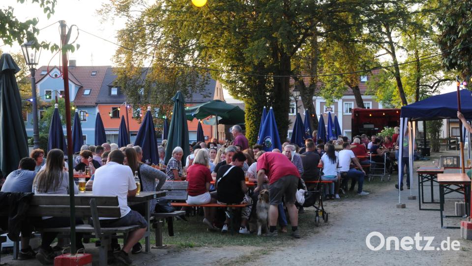 Das Weiherfest an der Pleysteiner Kreuzberganlage ist bestens besucht. Bild: bey