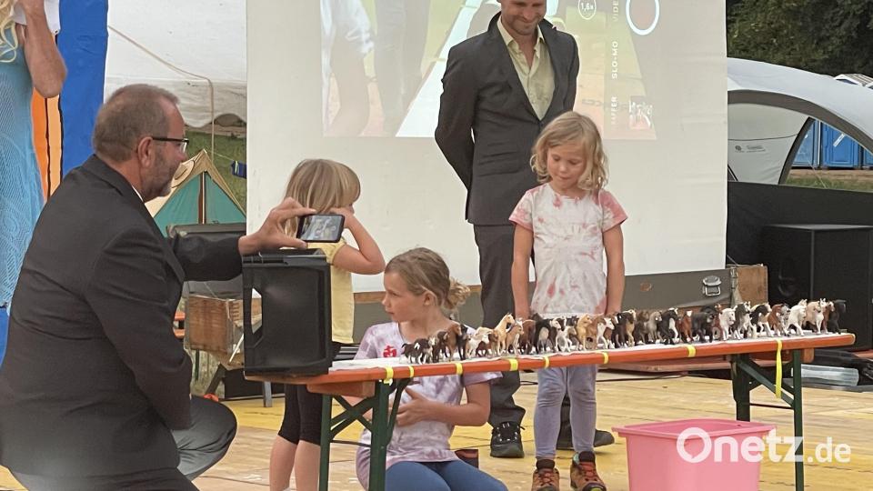 Die Mädchen kannten ihre Spielzeuge genau und merkten, welche Pferdchen fehlten - klarer Wettgewinn. Bild: ige