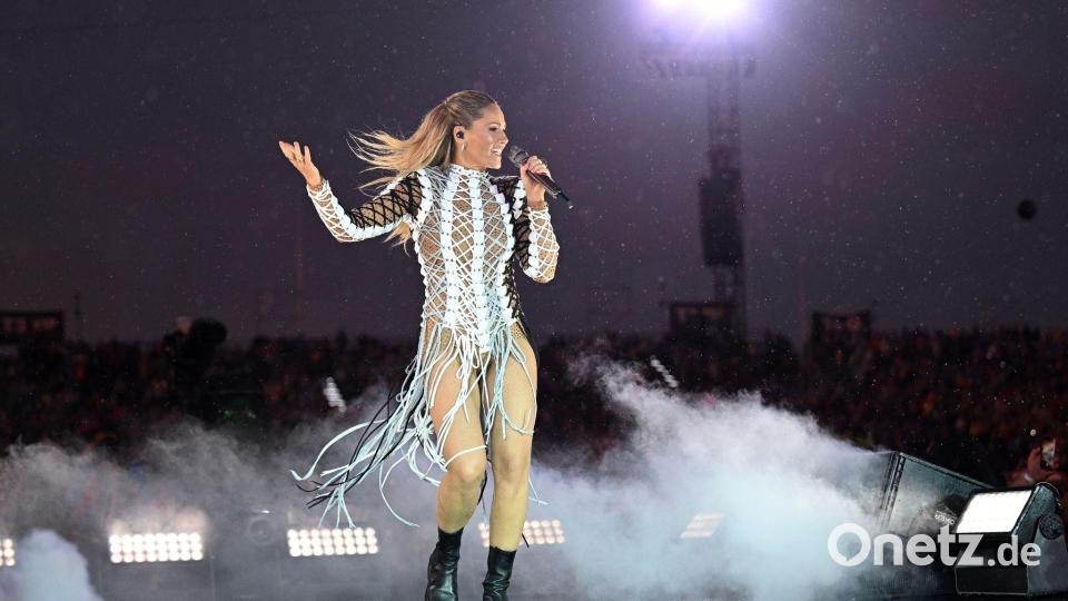 Sie ist wieder da: Helene Fischer hat ein Mega-Konzert in München gegeben. Bild: Angelika Warmuth/dpa