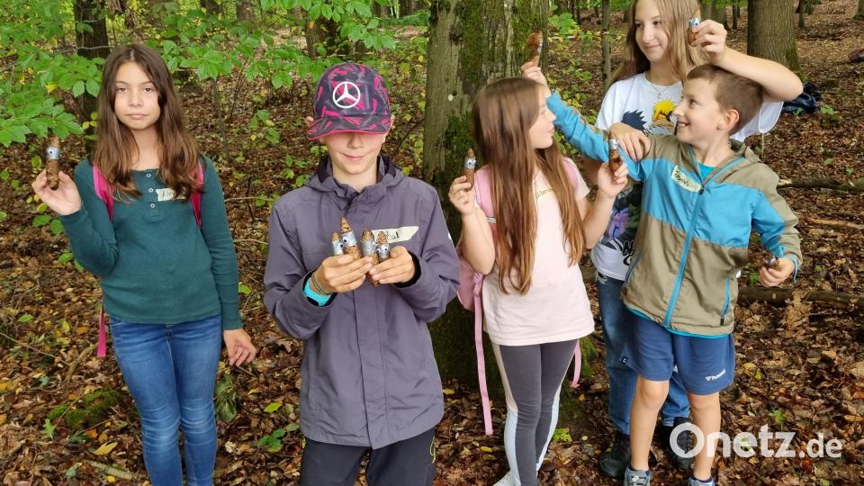 Großen Spass hatten die Kinder bei der Schnitzeljagd am Haisl. Bild: adj
