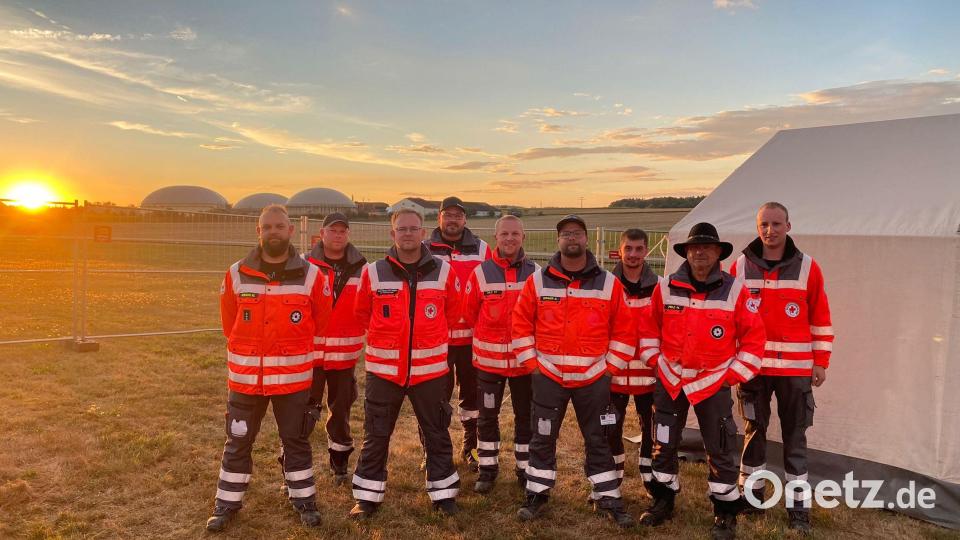 Das BRK-Team in Einsatzkleidung. Bild: BRK Mitterteich/exb