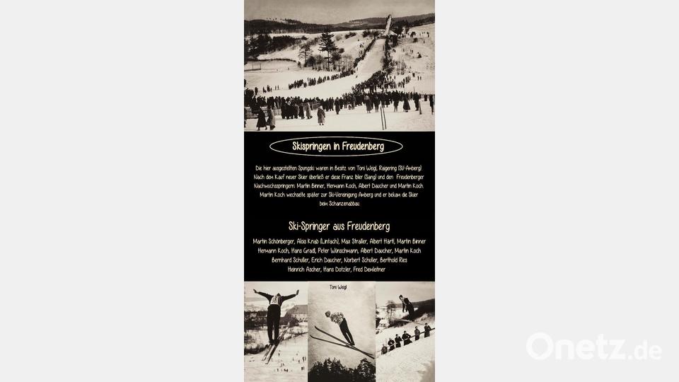 Zur Geschichte des Skispingens beim Sportverein Freudenberg wird ein Flyer herausgegeben. Repro: koa