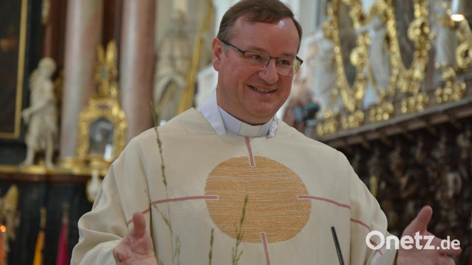 Bambergs KAB-Diözesanpräses Albert Müller bei der Predigt. Bild: jr
