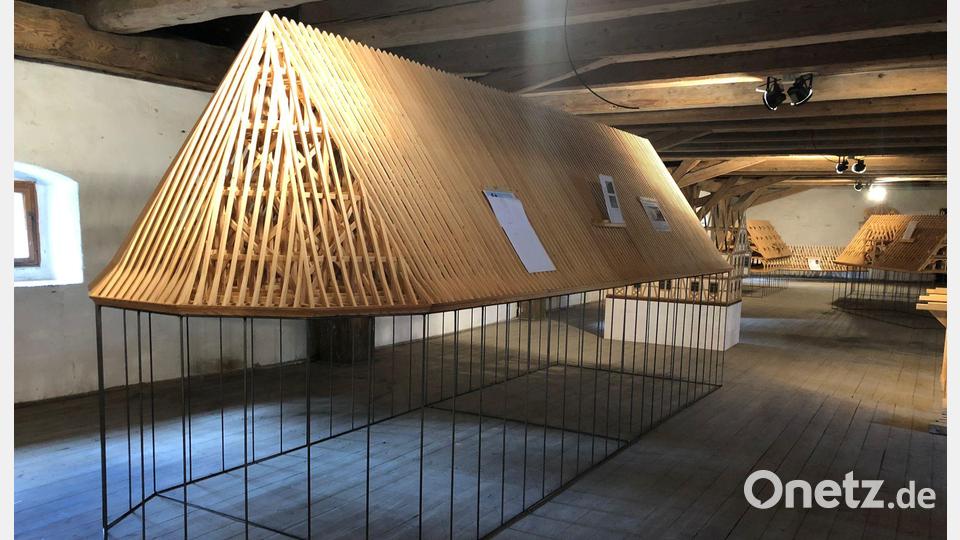 Präsentation der Dachstuhlmodelle im Speicherhaus in Cheb (Eger). Bild: M?sto Cheb/exb