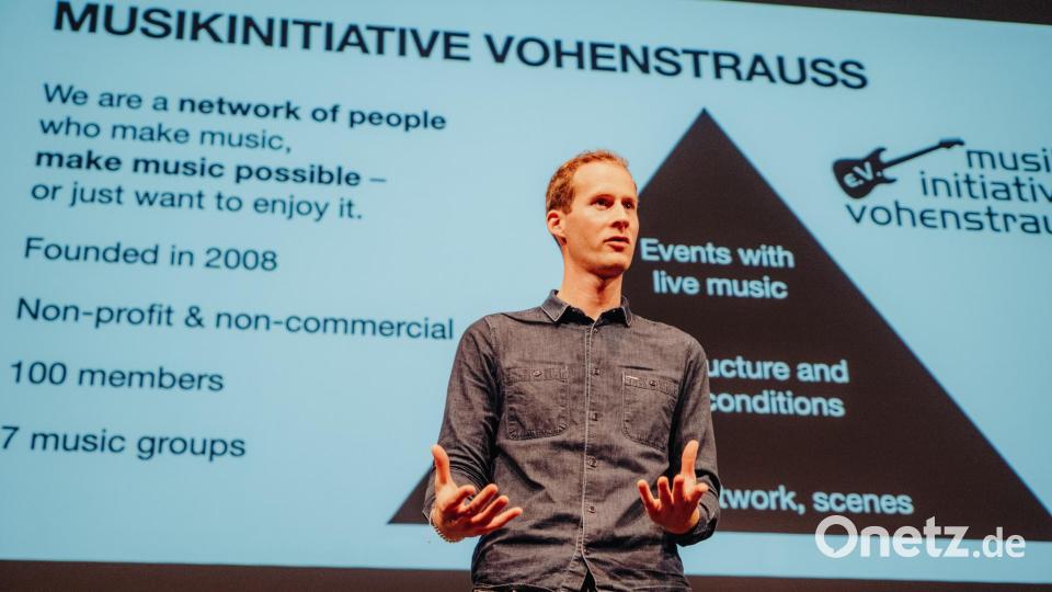 Hannes Gilch stellte bei der Music Navigator Conference in Prag am Wochenende die Musikinitiative Vohenstrauß vor. Bild: Juraj Savinsky/exb