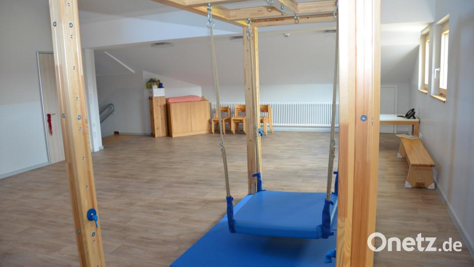 Im Therapieraum können sich die Teilnehmer der Psychomotorik-Kurse wohlfühlen. Bild: dob