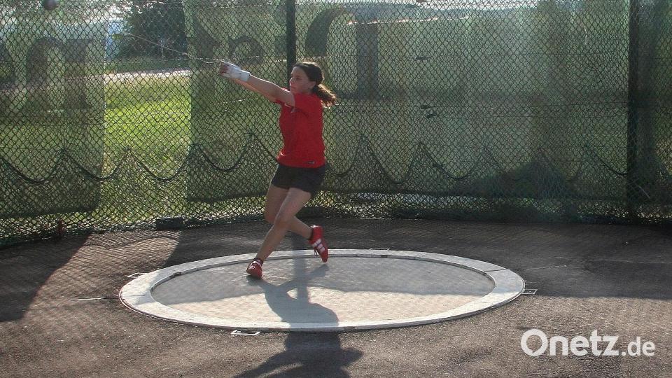 Ricarda Baum (Bild) stammt aus Fuchsmühl. Die junge Hammerwerferin gehört zu den Nachwuchstalenten, auf die der TB Jahn Wiesau sehr stolz ist. Archivbild: wro