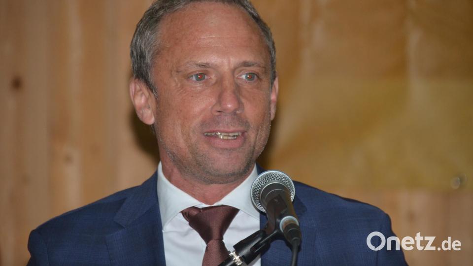 Staatsminister Thorsten Glauber war einer der Festredner. Bild: FWG Speichersdorf/exb