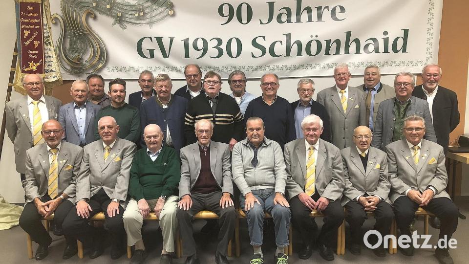 Höhepunkt des Festabends waren die Ehrungen langjähriger Mitglieder beim Gesangverein 1930 Schönhaid. Bild: wro