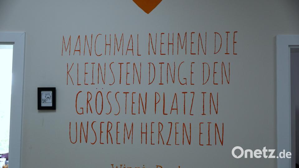 Der Leitspruch von Winnie Puuh für die Frühförderstelle Bild: bkr