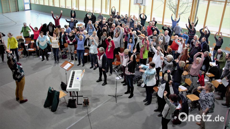 Am Chortag des Sängerkreises Nordoberpfalz im Januar 2020 beteiligte sich auch der Männergesangverein Pleystein. Bild: Thomas Enslein/exb