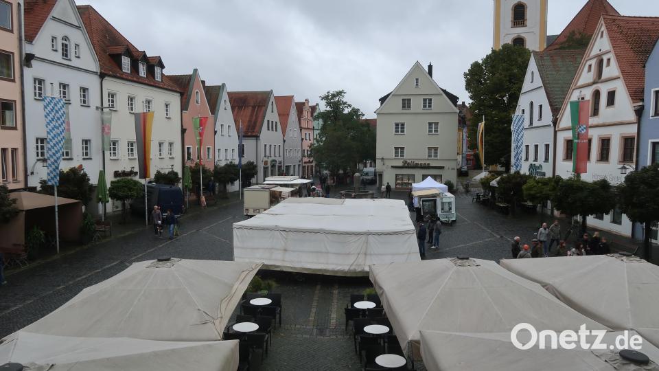 Der Weidener Michaelimarkt fand keinen großen Anklang. Bild: Kunz