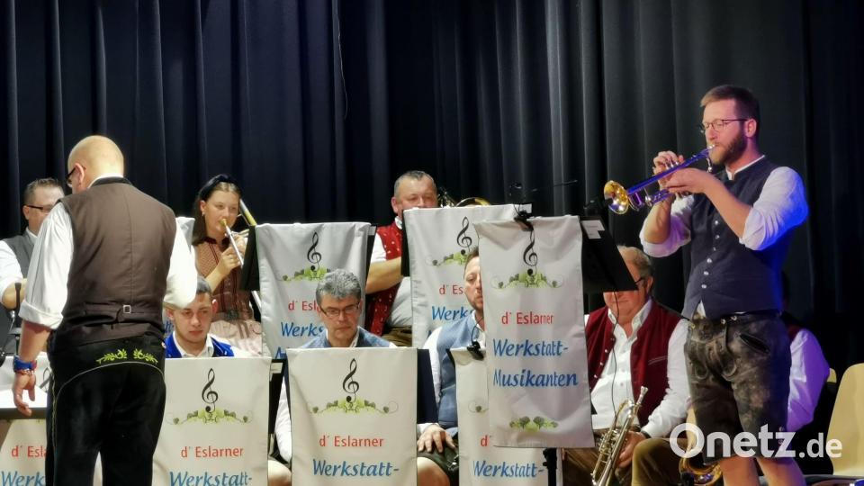 Trompeter Johannes Kleber glänzt mit dem Solo &quot;Bavaria&quot; von Alexander Pfluger. Bild: gz
