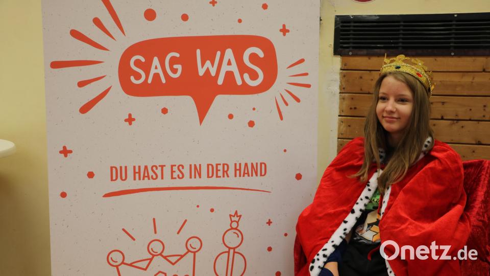 Den Satz &quot;Wenn ich König*in von Edelsfeld wäre, würde ich ...&quot; galt es zu vervollständigen. Bild: gru