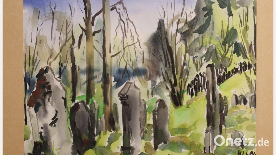 Über 100 Bilder von jüdischen Friedhöfen hat Wuttig gemalt. Sie sind ein starkes Bekenntnis zu Toleranz und Versöhnung. Bild: cog