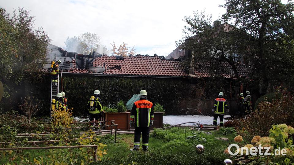 Auch ein Nebengebäude war betroffen. Bild: jma