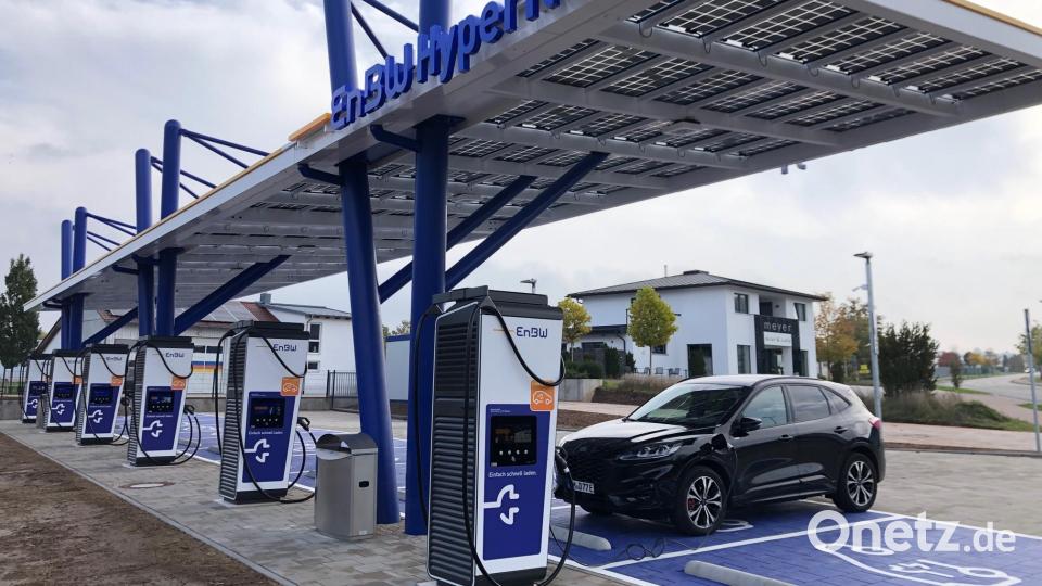 Seit einigen Tagen in Betrieb: Die neue Schnelladestation in Wernberg-Köblitz. Bild: mis