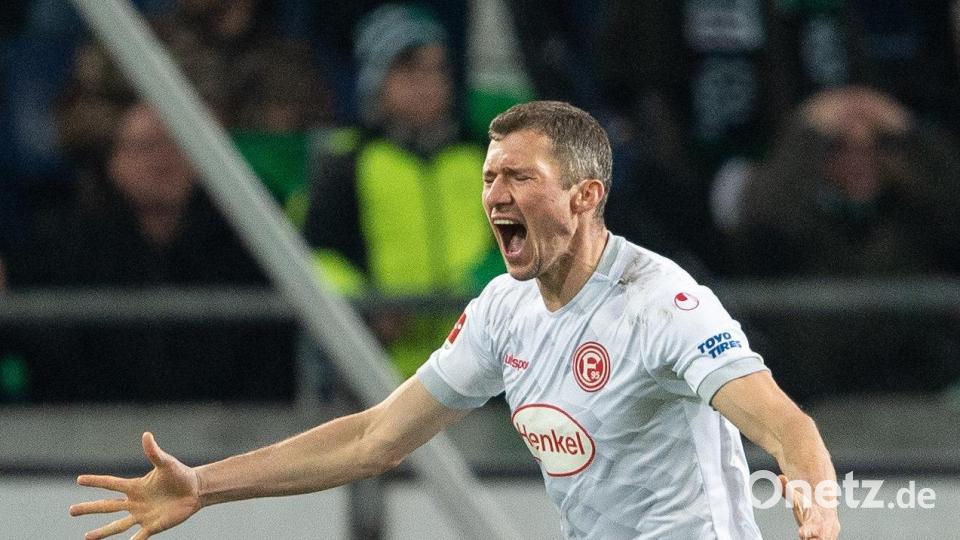 Oliver Fink jubelt künftig nicht mehr auf dem Feld. Er hat jetzt seine Arbeit im NLZ von Fortuna Düsseldorf aufgenommen. Bild: dpa