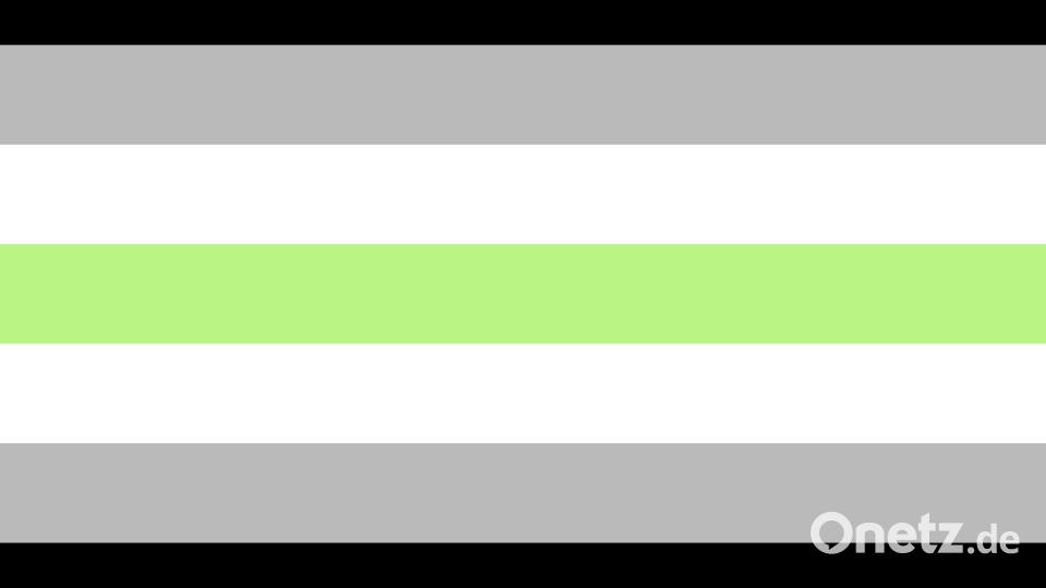 Die Agender Pride Flagge. Agender, auch bekannt als geschlechtslos, kann einer der A-Begriffe des Akronyms LGBTQIA+ sein. Die Flagge selbst wurde 2014 von Salem X / “Ska” entworfen. Bild: Formatoriginal/Adobe Stock
