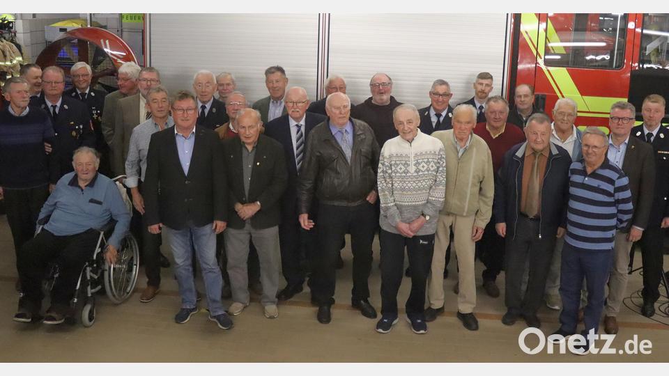 Insgesamt standen 51 Personen zur Ehrung für langjährige Mitgliedschaft bei der Feuerwehr Rosenberg an. Nicht alle konnten an der Veranstaltung teilnehmen. Bild: mfh