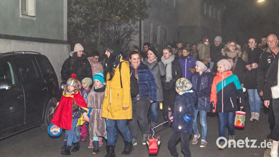 Mit dem heiligen Martin gingen die Kinder mit ihren bunten Laternen durch die Straßen Wildenreuths. Bild: exb