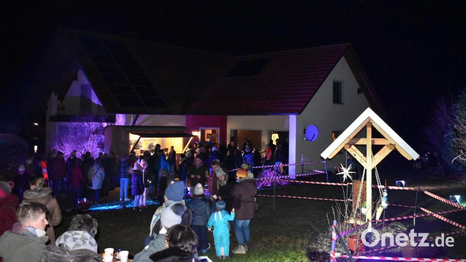 Die Hofweihnacht in Gaisheim ist sehr gut besucht. Bild: rfi
