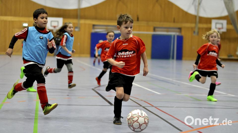 Die G-Jugendlichen des SV Michaelpoppenricht im Vorwärtsgang. Bild: Hubert Ziegler