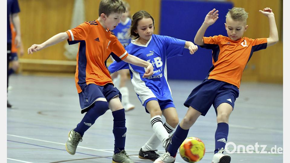 Eine Szene aus dem E-Jugend-Turnier. Bild: Hubert Ziegler