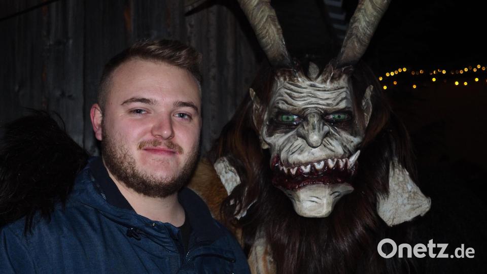 Die gehörnten Gestalten waren ein beliebtes Fotomotiv. Bild: lum