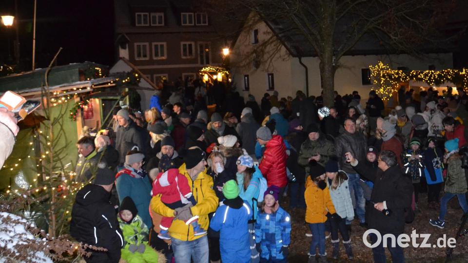 Bei regenfreiem, aber kaltem Winterwetter strömten am ersten Tag des 14. 
Weihnachtsmarktes zahlreiche Besucher ins Schloss. Bild: gi