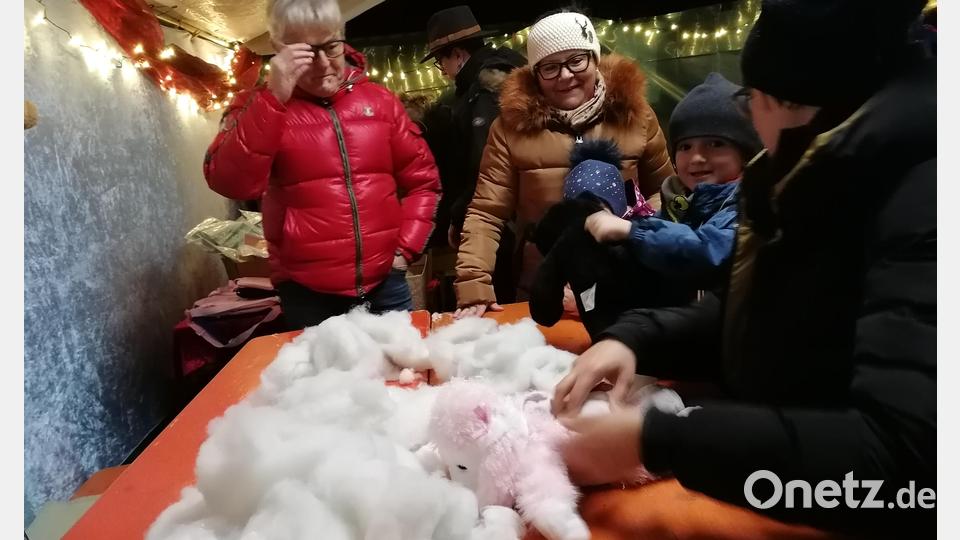 Sich einen eigenen Stoffteddy basteln zu können, war das Highlight der Kinder. Bild: vsr