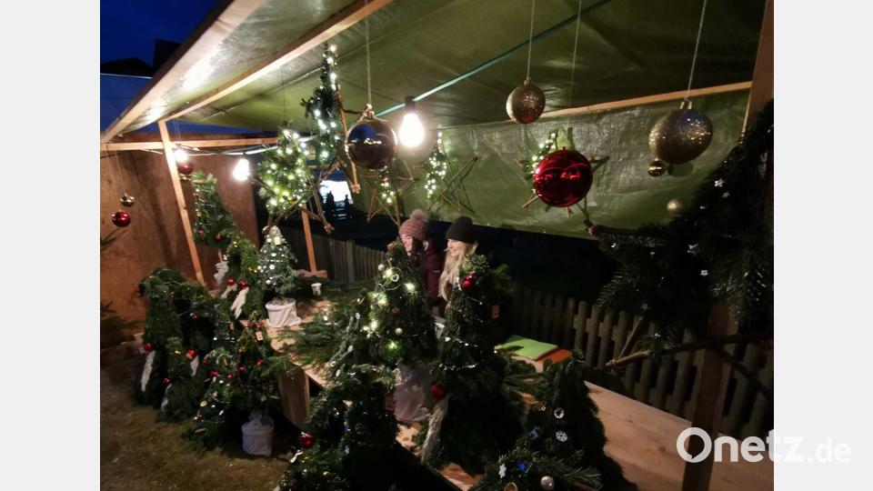Janine Krämer hatte Weihnachtswichtl im Angebot. Bild: gz