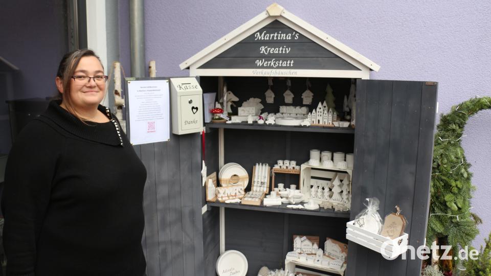 Martina Reger eröffnete ihr Verkaufshäuschen in Löschwitz. Bild: rpp