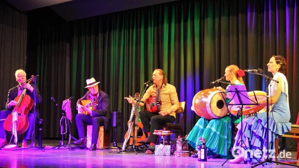 Zur "Andalusischen Weihnacht" war das Publikum in die Stadthalle eingeladen worden - mit viel Musik und viel Tanz. Bild: stg
