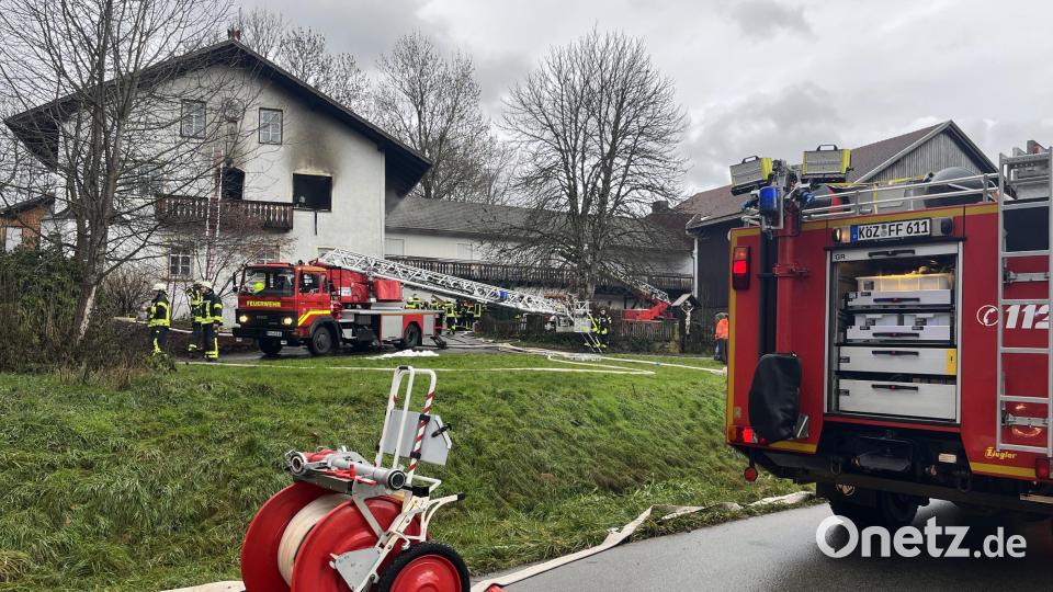 Mehrere Räume des Bauernhauses sind betroffen. Bild: Feuerwehr Landkreis Cham