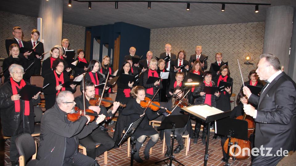 Der Waldershofer Kirchenchor brillierte unter der Leitung von Werner Stehbach. Bild: kro