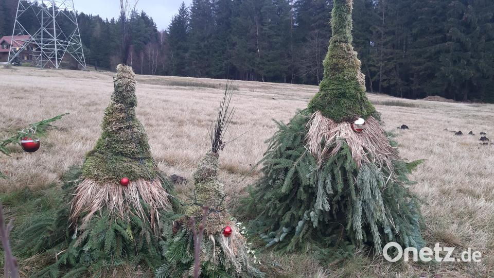 Magische Waldgeister sind am Wegesrand zu sehen. Bild: gis