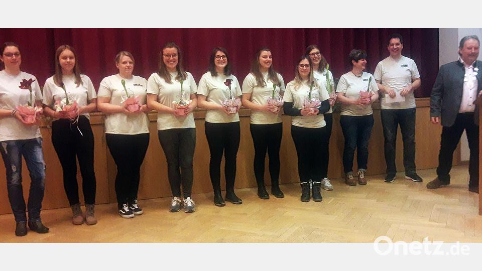 Die Damen der Feuerwehr Fuhrmannsreuth erreichten beim Kuppel-Cup 2022 den ersten Platz und damit den Titel "Deutscher Meister". Bild: ld