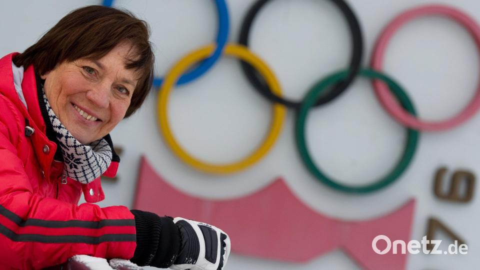 Die ehemalige Skirennläuferin Rosi Mittermaier im Skigebiet Axamer Lizum (Tirol). Bild: Angelika Warmuth