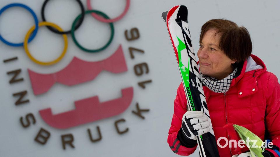 Die ehemalige Skirennläuferin Rosi Mittermaier im Skigebiet Axamer Lizum. Bild: Angelika Warmuth